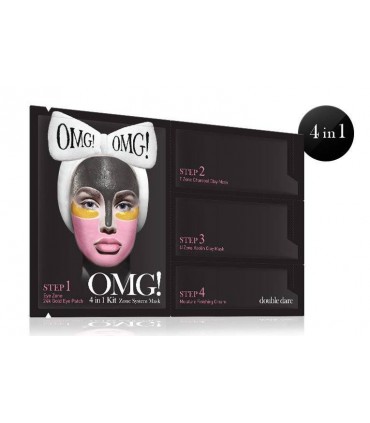 OMG 4 en 1 KIT ZONE SYSTEM MASK ( Visage Masque 4 Zones ) DOUBLE DARE OMG -  8.4