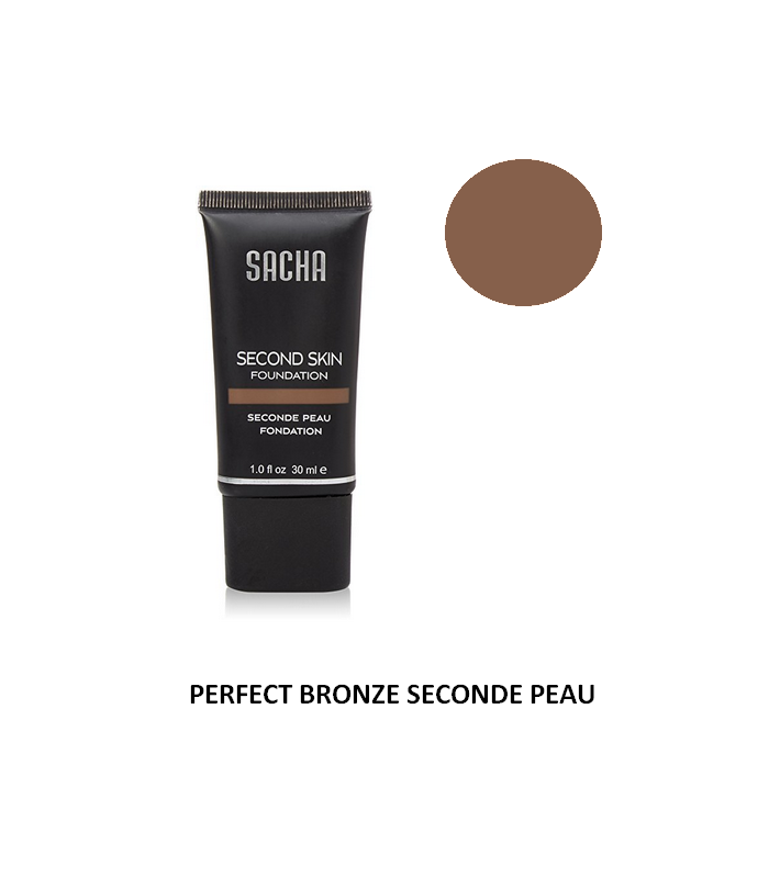 PERFECT BRONZE LIQUID SECOND SKIN 40ml - Fond de teint liquide Seconde Peau par Sacha Cosmetics