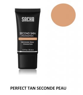 PERFECT TAN LIQUID SECOND SKIN 40ml - Fond de teint liquide Seconde Peau par Sacha Cosmetics