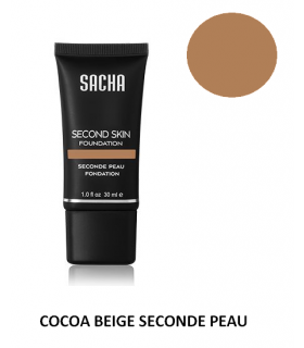 COCOA BEIGE LIQUID SECOND SKIN 40ml - Fond de teint liquide Seconde Peau par Sacha Cosmetics