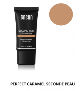 PERFECT CARAMEL LIQUID SECOND SKIN 40ml - Fond de teint liquide Seconde Peau par Sacha Cosmetics