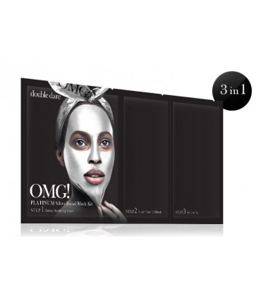 OMG! PLATINUM SILVER FACIAL MASK KIT DOUBLE DARE OMG -  7.92