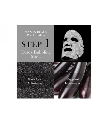 OMG! MAN IN BLACK PEEL OFF MASK KIT DOUBLE DARE OMG -  7.92