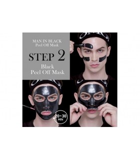 OMG! MAN IN BLACK PEEL OFF MASK KIT DOUBLE DARE OMG -  7.92