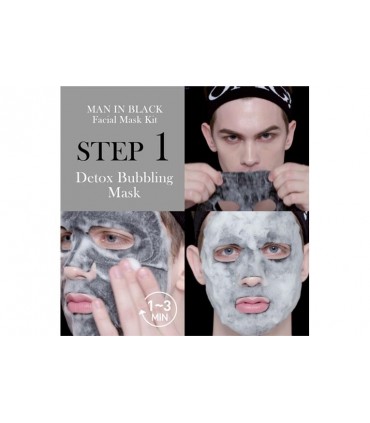 OMG! MAN IN BLACK FACIAL MASK KIT DOUBLE DARE OMG -  6.32