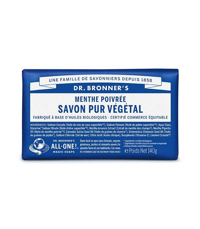 PEPPERMINT BAR SAOP DR. BRONNER'S 140G DR BRONNER'S 